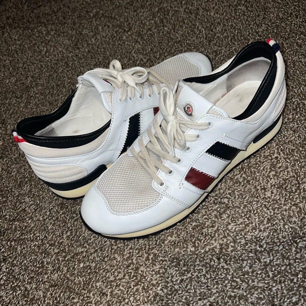 Moncler VINTAGE OG Rare White Black Blue Red Shoes